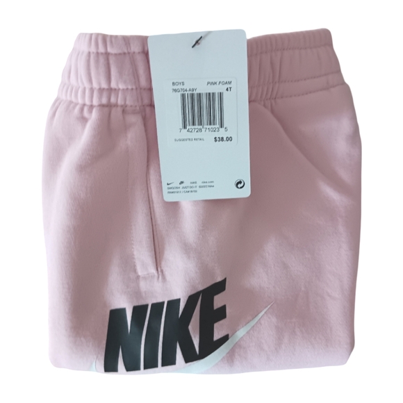 Nike Joggers Sweatpants Kids Various Sizes PINK FOAM NWT - Picture 4 of 5